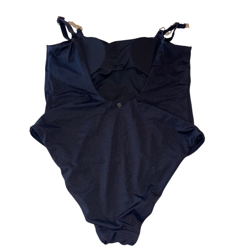 Victoria Secret Archives Chains Scoop Black One-Piece Swimsuit XL EUC - Picture 8 of 9
